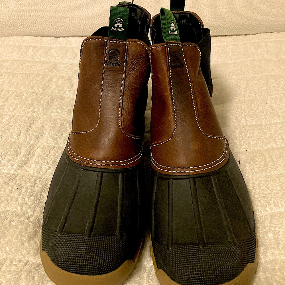 Kamik Black & Brown Duck Boots